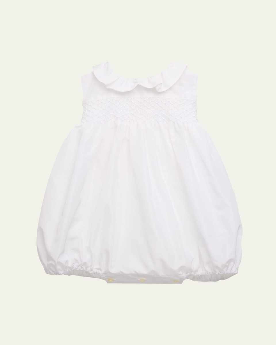 Girl's Smocked Linen Dress, Size 12M-